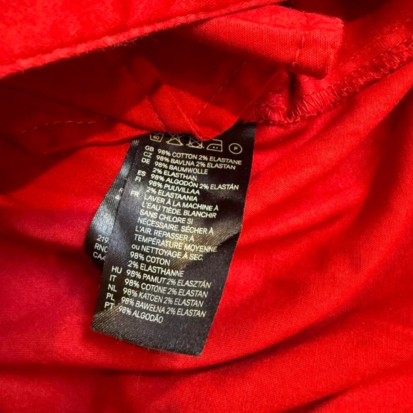 H&M Vibrant Red Long Sleeve Dress - Picture 7 of 8